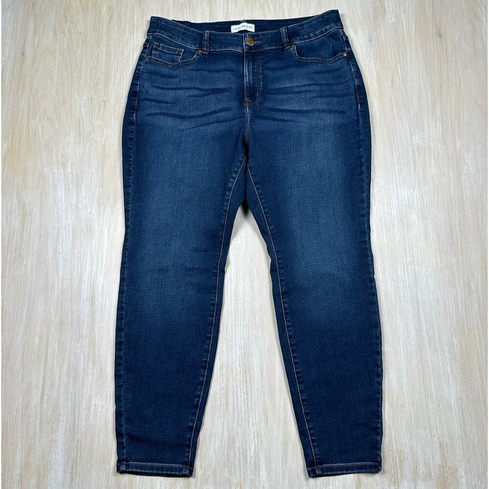 Lane Bryant Flex Magic Waistband Curvy Fit High-Rise Skinny Dark Wash Jeans 18